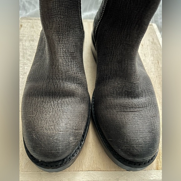 Frye Natalie Double Zip Womens Brown Charcoal Ankle Boots Bootie 78491 Size 6.5B - Picture 2 of 14